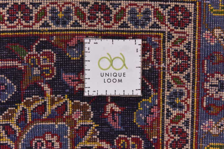 9' 8 x 13' 4 Hand Knotted Kashan Persian Wool Rug