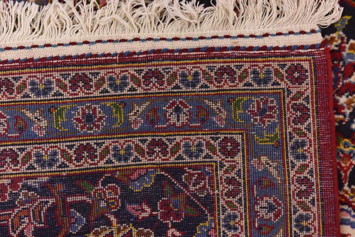 9' 8 x 13' 4 Hand Knotted Kashan Persian Wool Rug