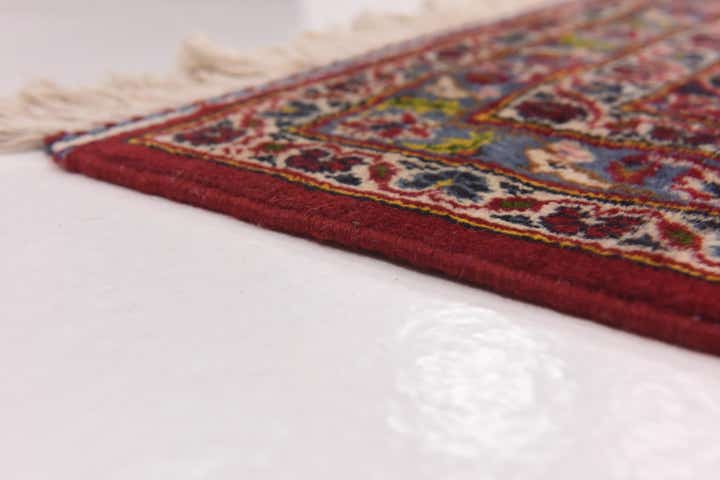 9' 8 x 13' 4 Hand Knotted Kashan Persian Wool Rug