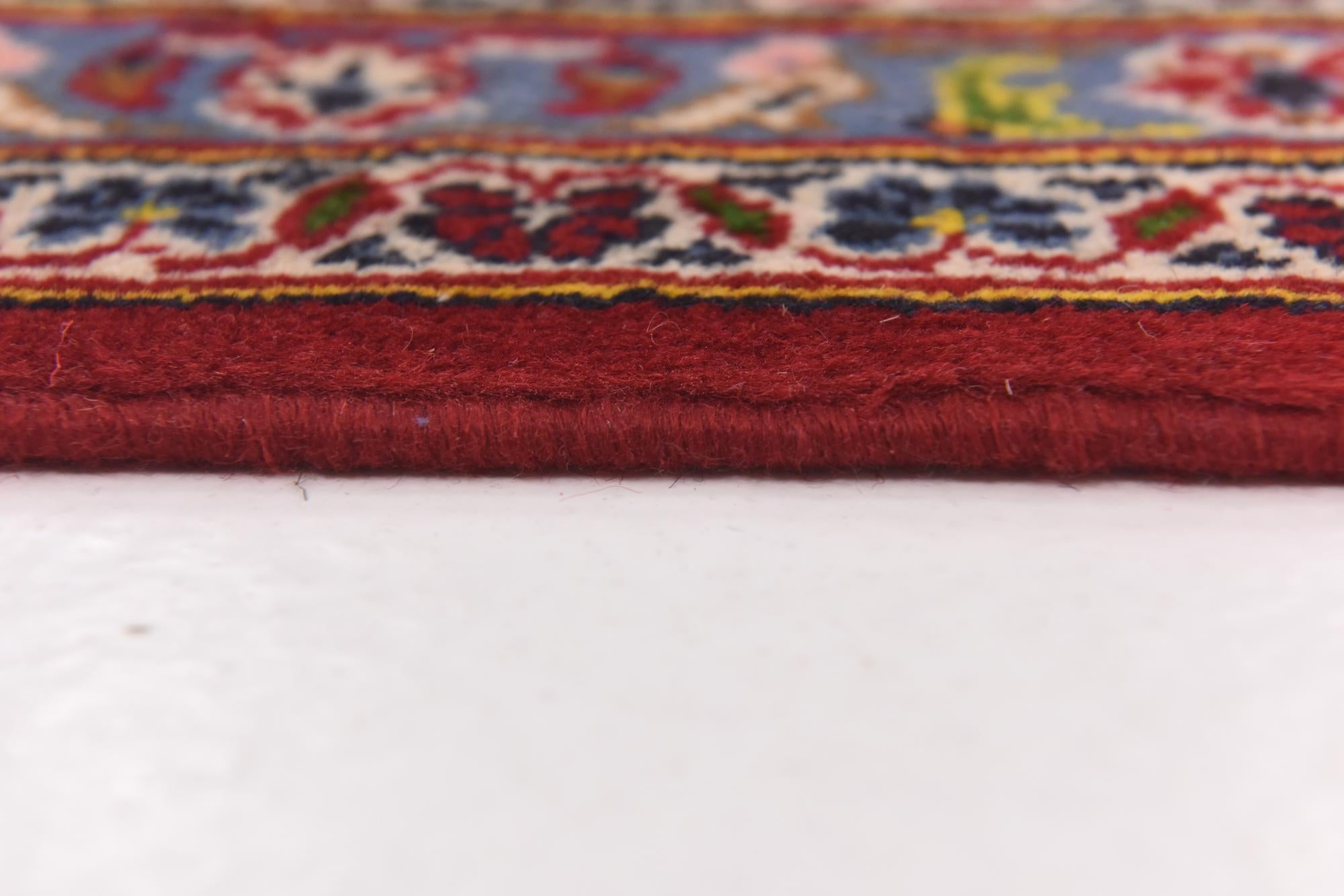 9' 8 x 13' 4 Hand Knotted Kashan Persian Wool Rug