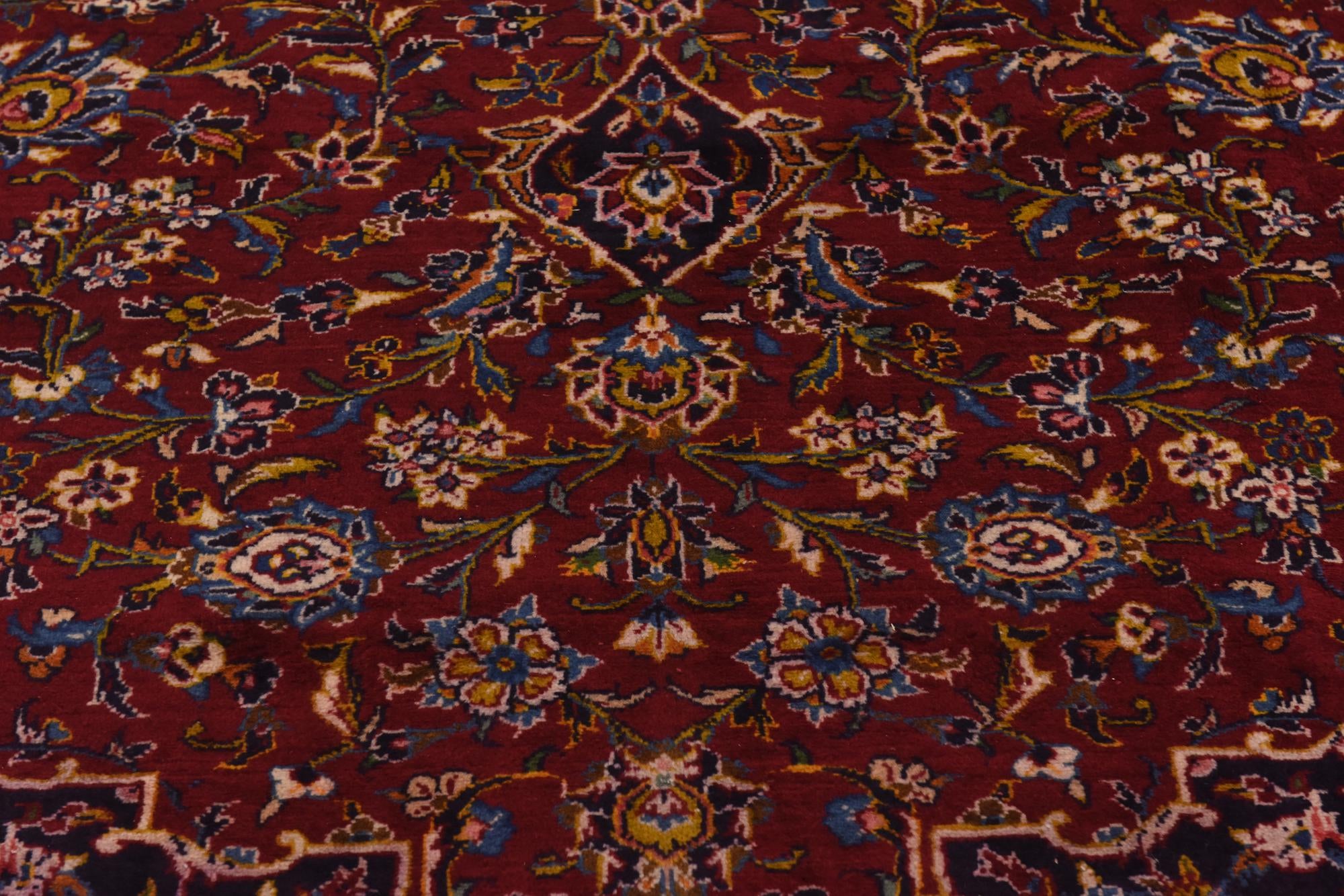 300cm x 395cm anudado a mano Kashan Alfombra Persa Lana