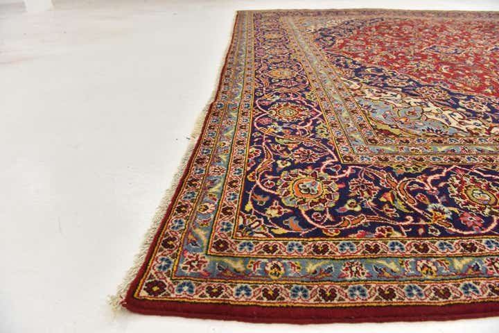 295cm x 400cm anudado a mano Kashan Alfombra Persa Lana