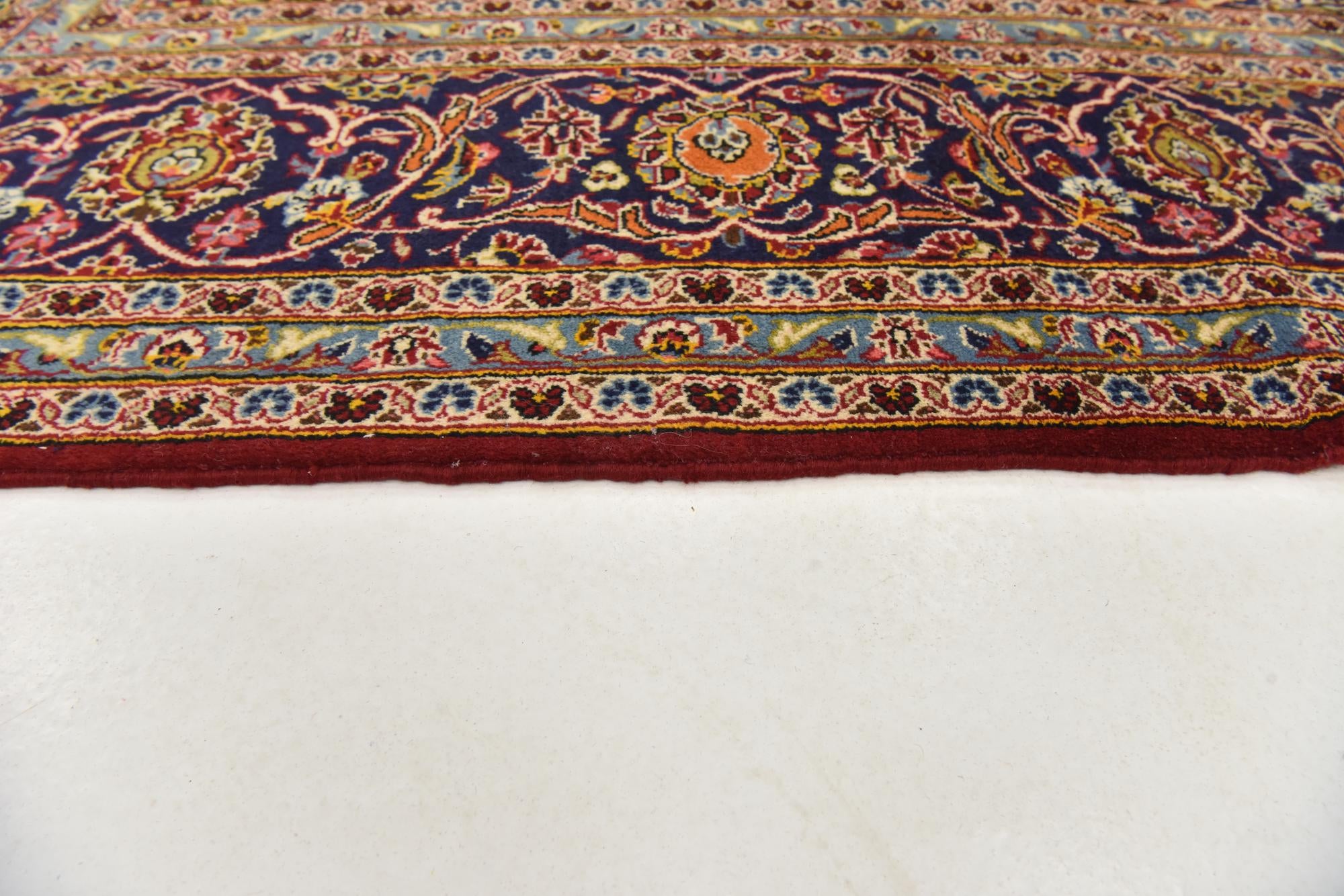 295cm x 400cm anudado a mano Kashan Alfombra Persa Lana
