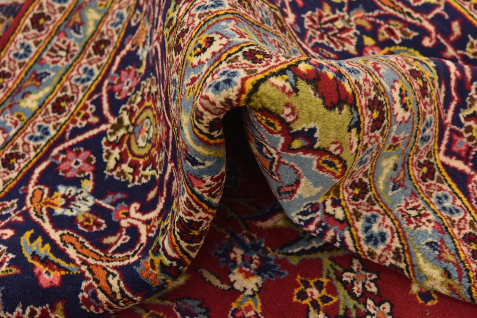 295cm x 400cm anudado a mano Kashan Alfombra Persa Lana