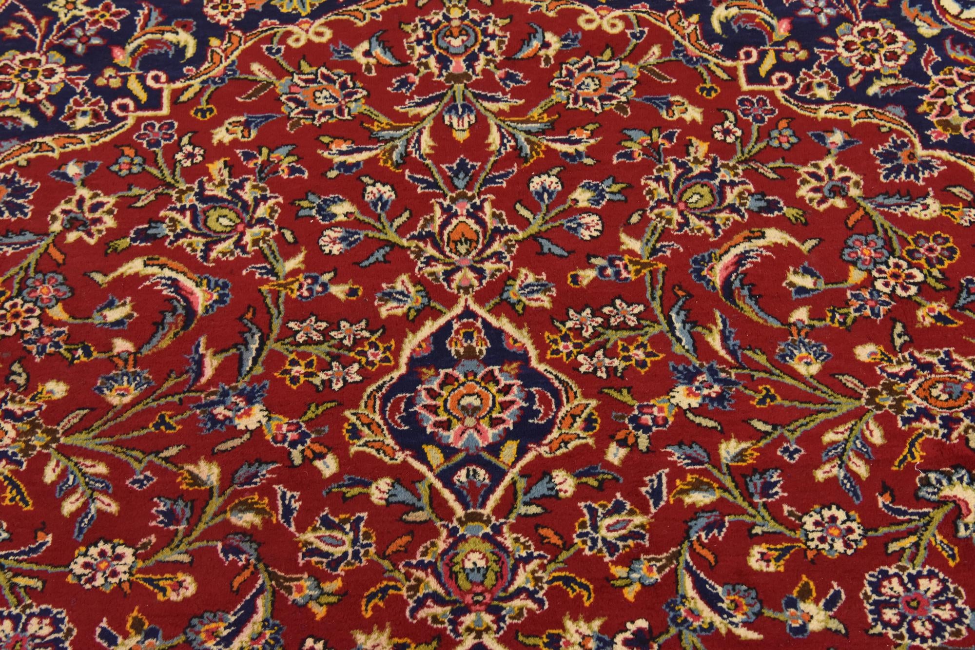 295cm x 400cm anudado a mano Kashan Alfombra Persa Lana
