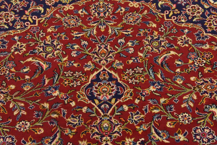 Detail image of 295cm x 400cm anudado a mano Kashan Alfombra Persa Lana