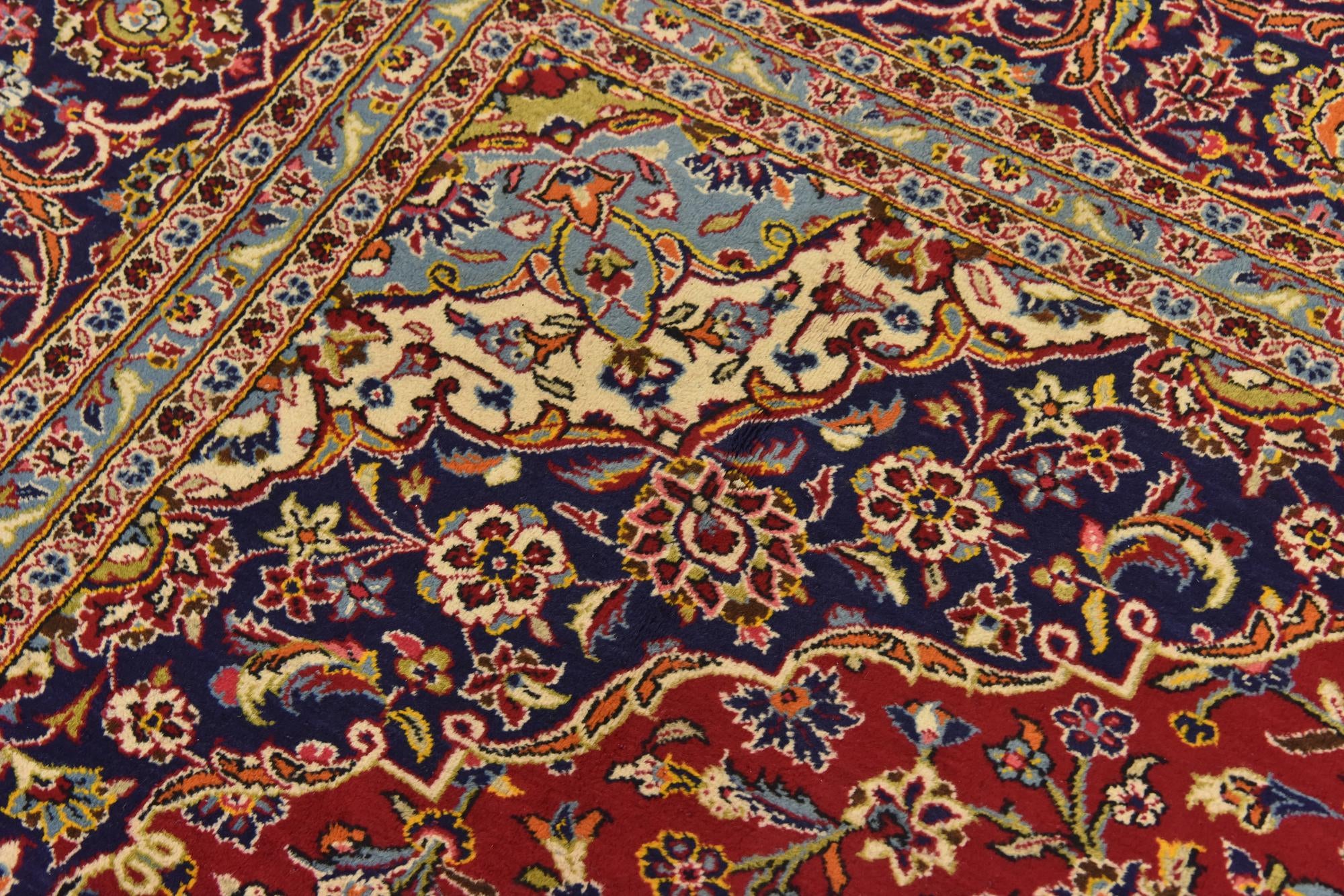 295cm x 400cm anudado a mano Kashan Alfombra Persa Lana