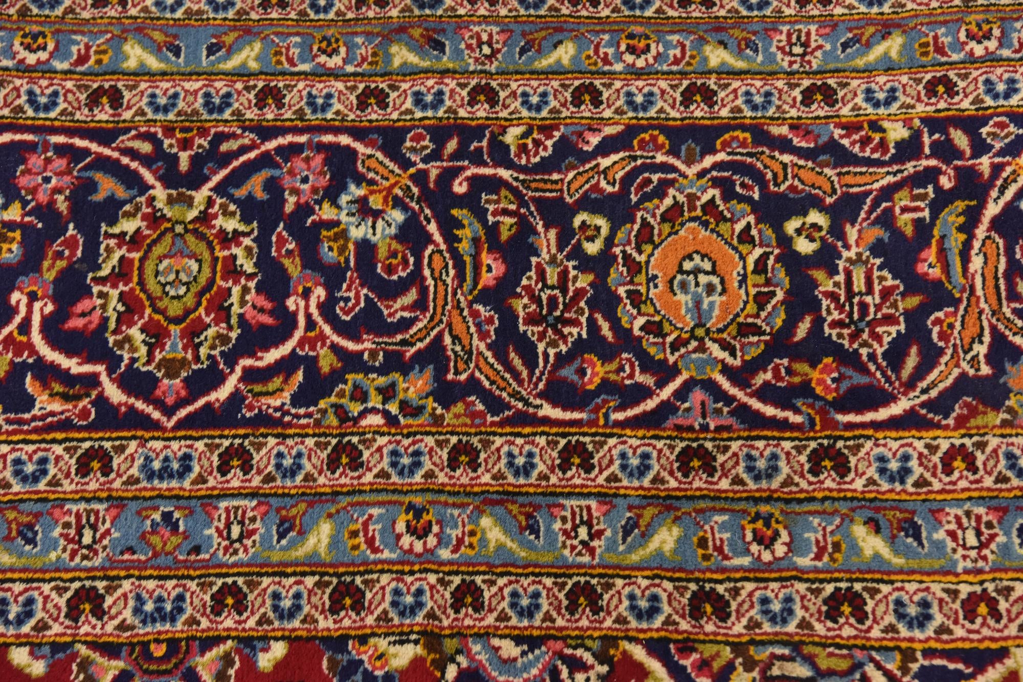 295cm x 400cm anudado a mano Kashan Alfombra Persa Lana