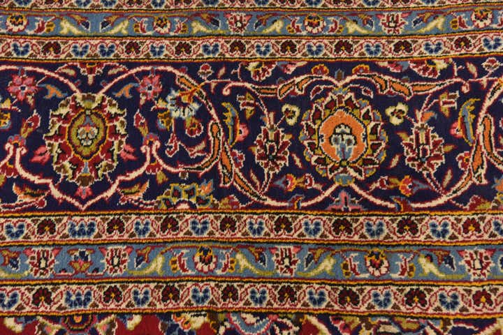 295cm x 400cm anudado a mano Kashan Alfombra Persa Lana