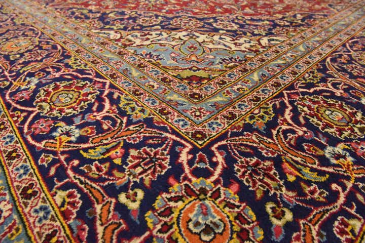 295cm x 400cm anudado a mano Kashan Alfombra Persa Lana