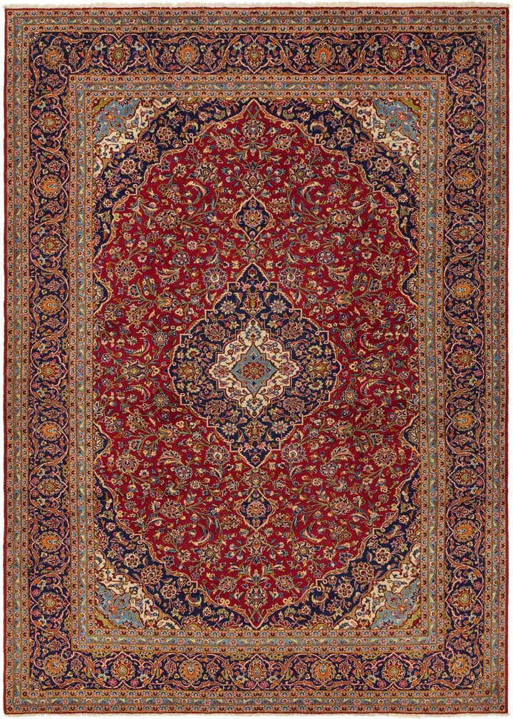 295cm x 400cm anudado a mano Kashan Alfombra Persa Lana