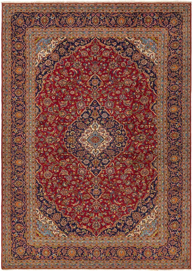 Detail image of 295cm x 400cm anudado a mano Kashan Alfombra Persa Lana