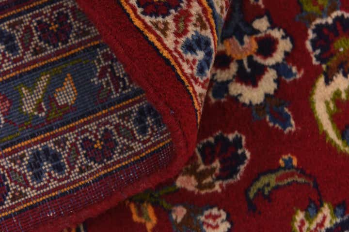 9' 8 x 13' 2 Hand Knotted Kashan Persian Wool Rug