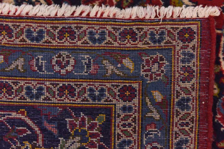 9' 8 x 13' 2 Hand Knotted Kashan Persian Wool Rug