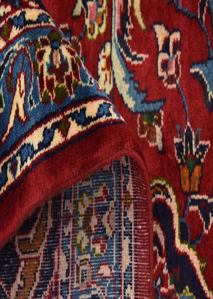 9' 6 x 12' 9 Hand Knotted Kashan Persian Wool Rug