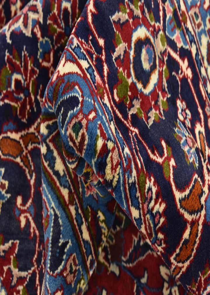 9' 6 x 12' 9 Hand Knotted Kashan Persian Wool Rug