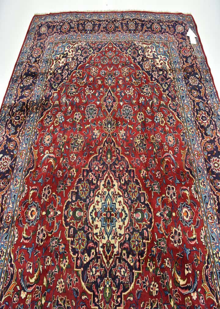 9' 6 x 12' 9 Hand Knotted Kashan Persian Wool Rug