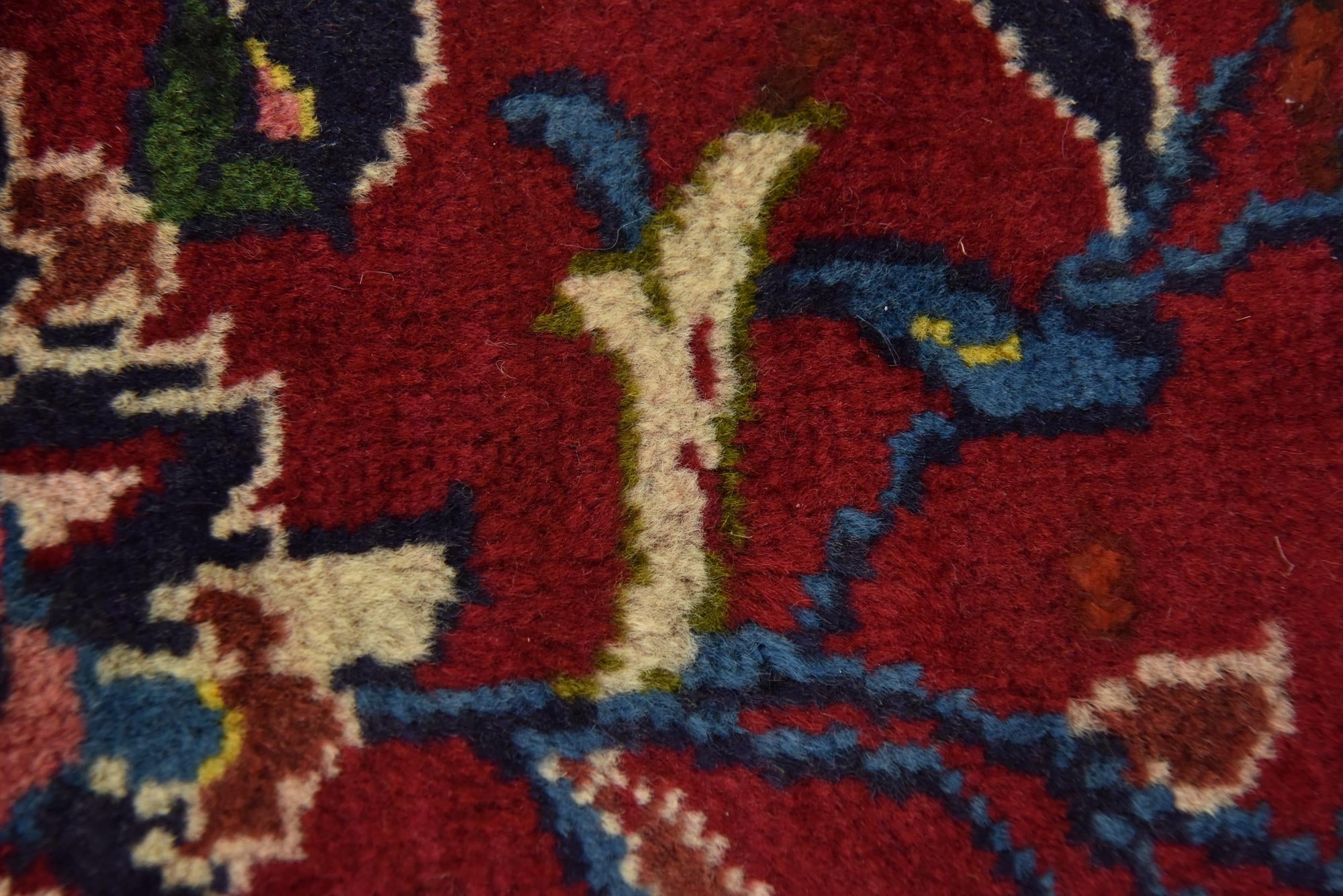 9' 6 x 12' 9 Hand Knotted Kashan Persian Wool Rug