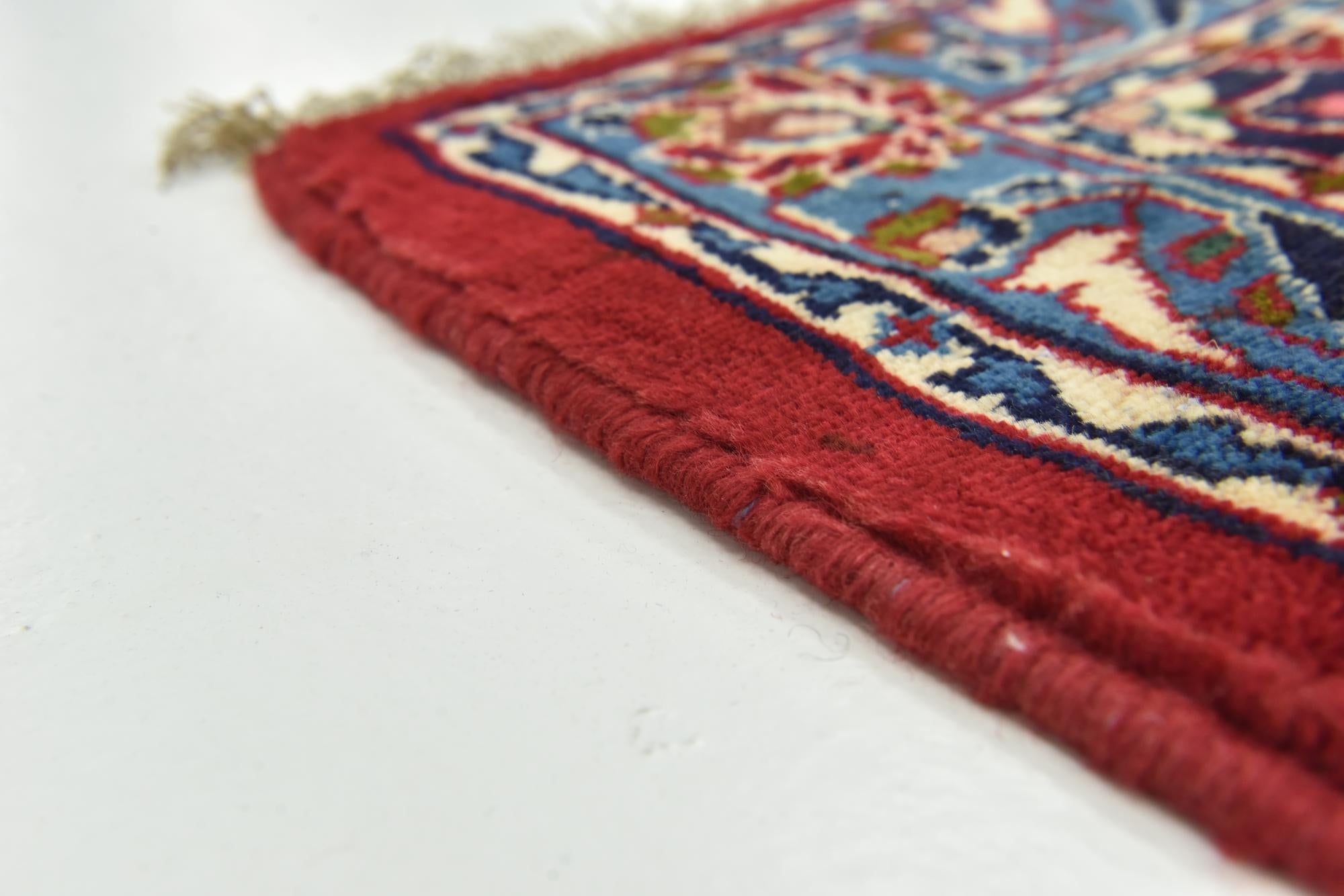 9' 6 x 12' 9 Hand Knotted Kashan Persian Wool Rug