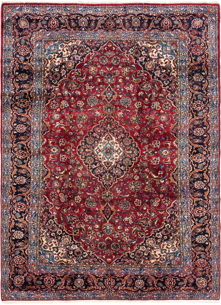 9' 6 x 12' 9 Hand Knotted Kashan Persian Wool Rug