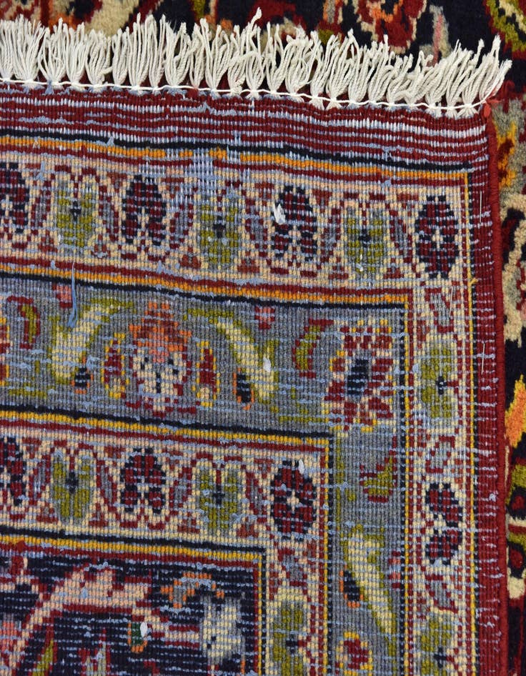 Detail image of 9' 9 x 13' 5  Hand Knotted Kashan Persian Wool Rug