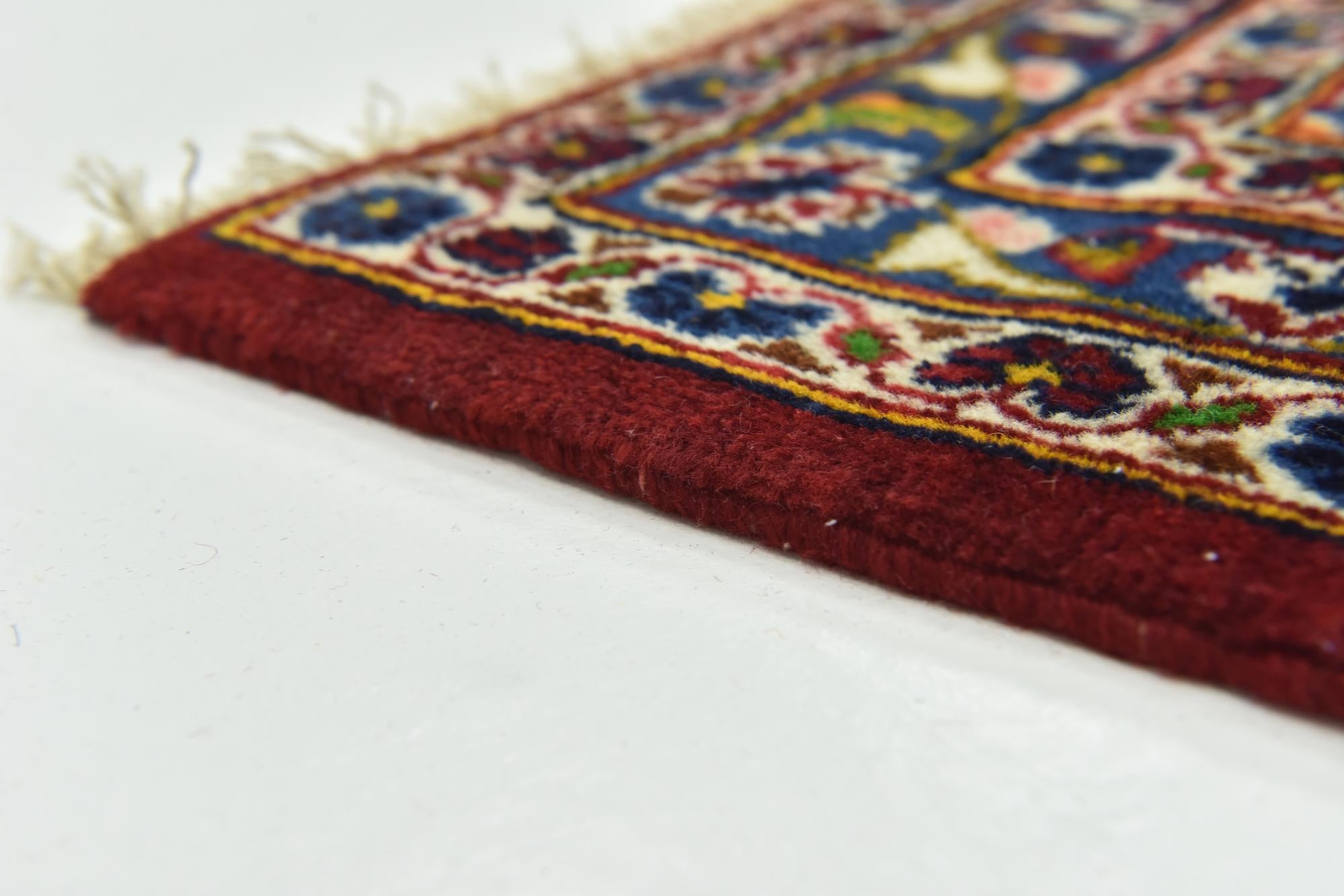 9' 10 x 12' 10 Hand Knotted Kashan Persian Wool Rug
