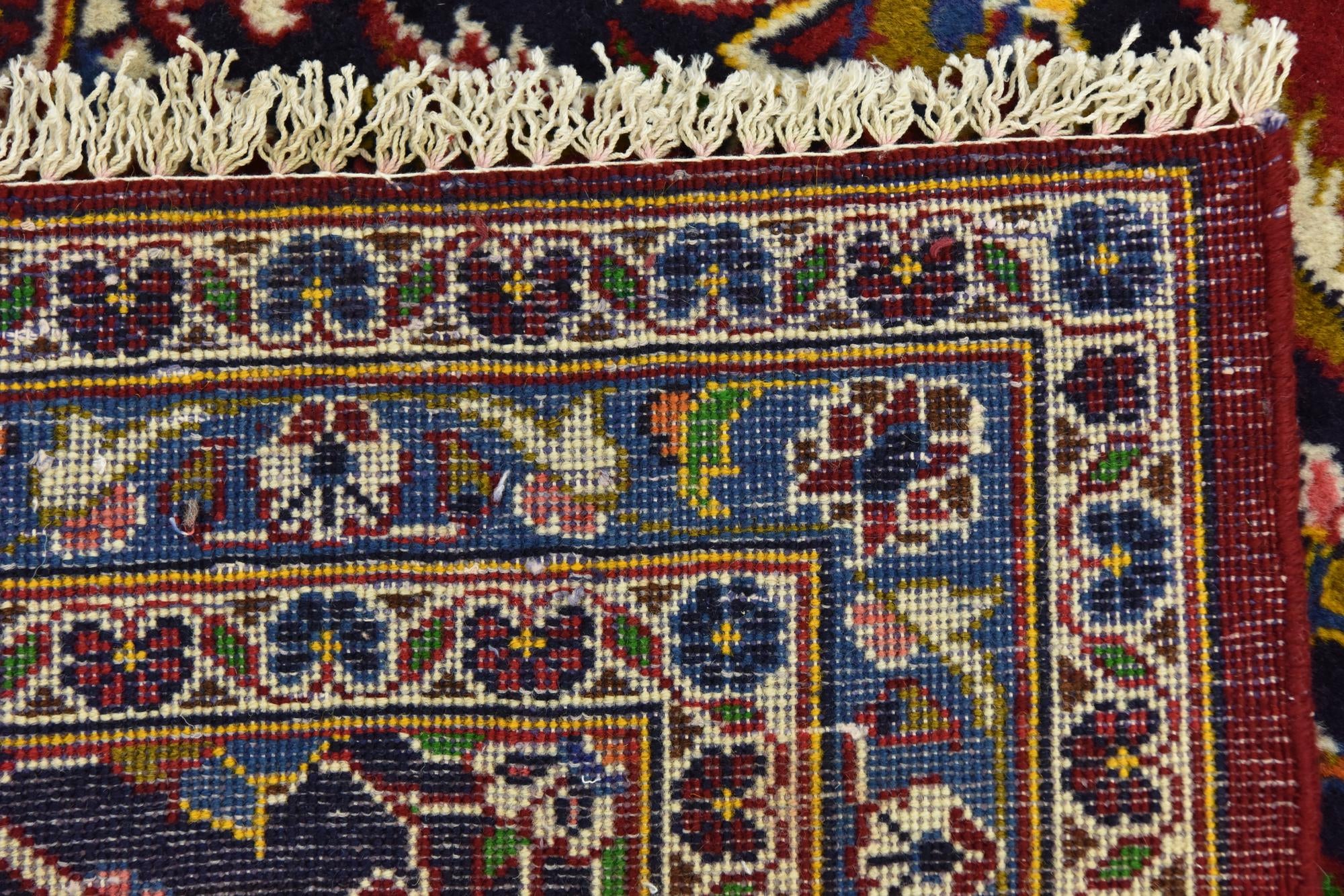 9' 10 x 12' 10 Hand Knotted Kashan Persian Wool Rug
