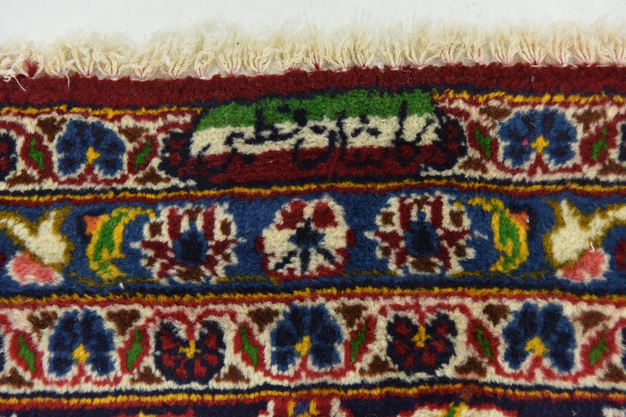 9' 10 x 12' 10 Hand Knotted Kashan Persian Wool Rug