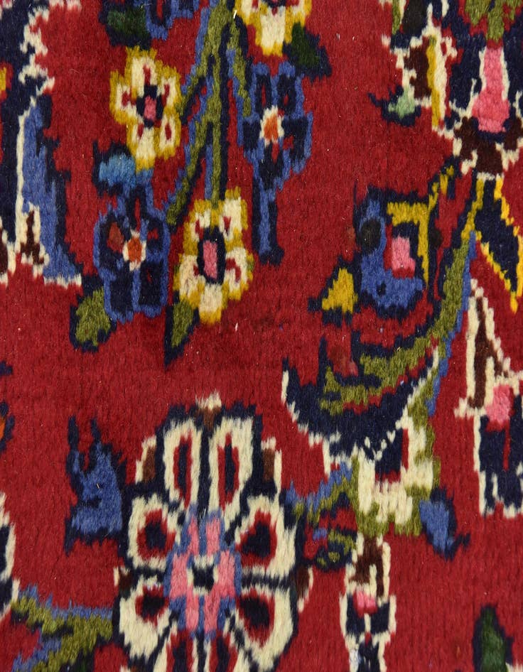 Detail image of 9' 5 x 13' 2  Hand Knotted Kashan Persian Wool Rug