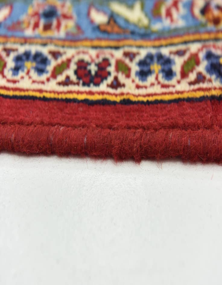 Detail image of 9' 5 x 13' 2  Hand Knotted Kashan Persian Wool Rug