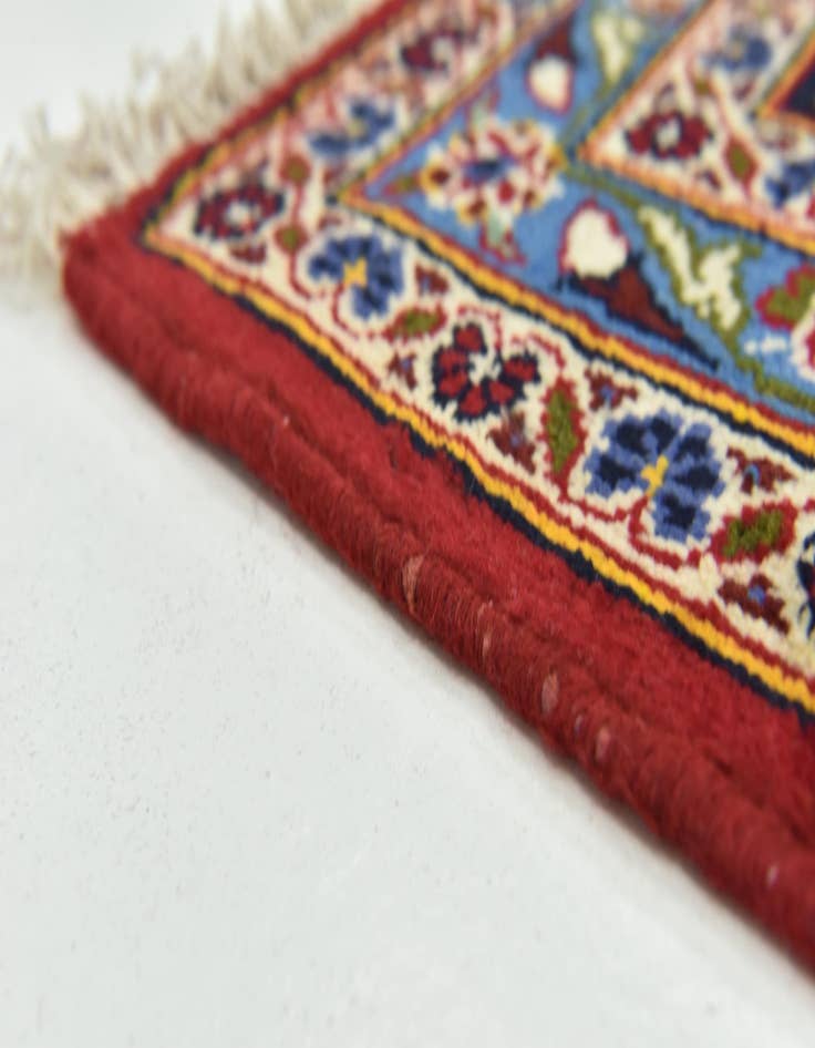 Detail image of 9' 5 x 13' 2  Hand Knotted Kashan Persian Wool Rug