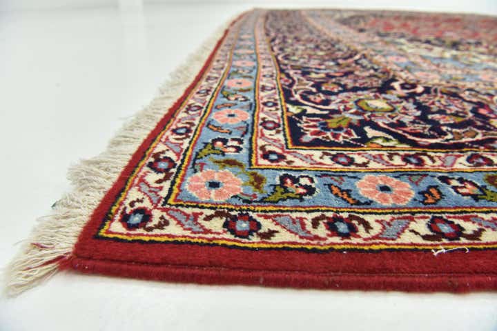9' 9 x 13' 1 Hand Knotted Kashan Persian Wool Rug