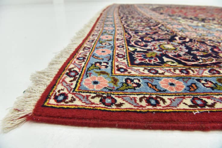 Detail image of 9' 9 x 13' 1 Hand Knotted Kashan Persian Wool Rug