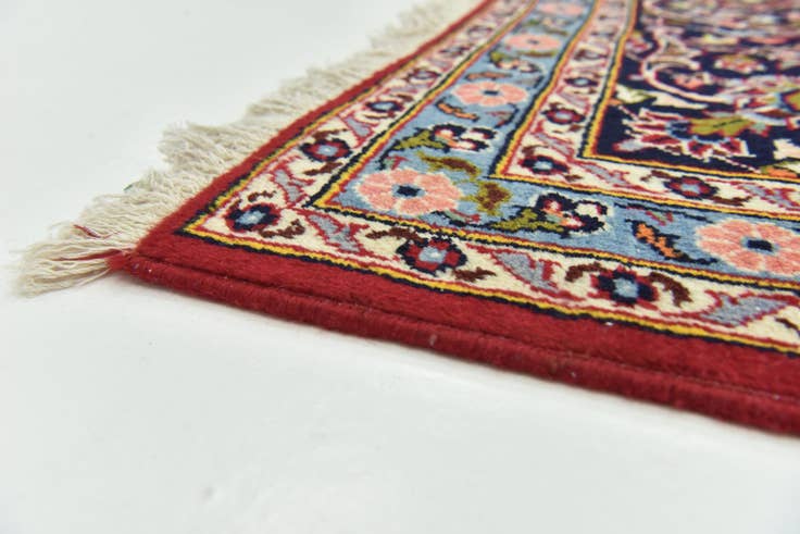 Detail image of 9' 9 x 13' 1 Hand Knotted Kashan Persian Wool Rug