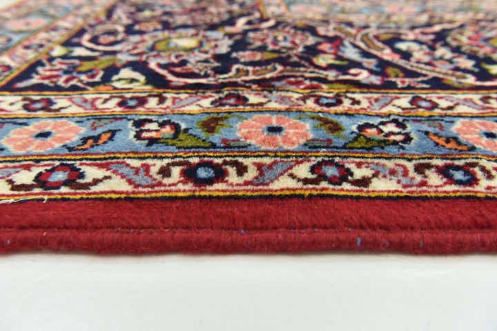 9' 9 x 13' 1 Hand Knotted Kashan Persian Wool Rug