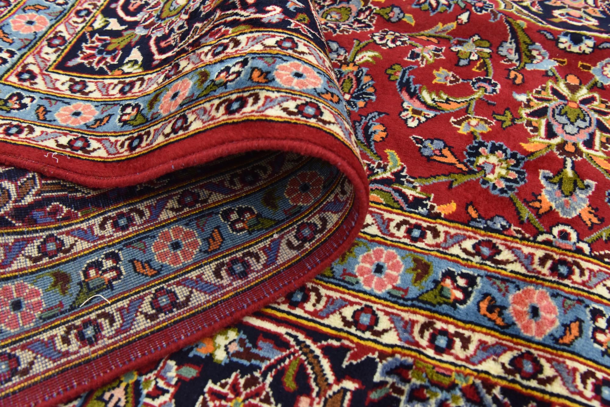 295cm x 400cm anudado a mano Kashan Alfombra Persa Lana