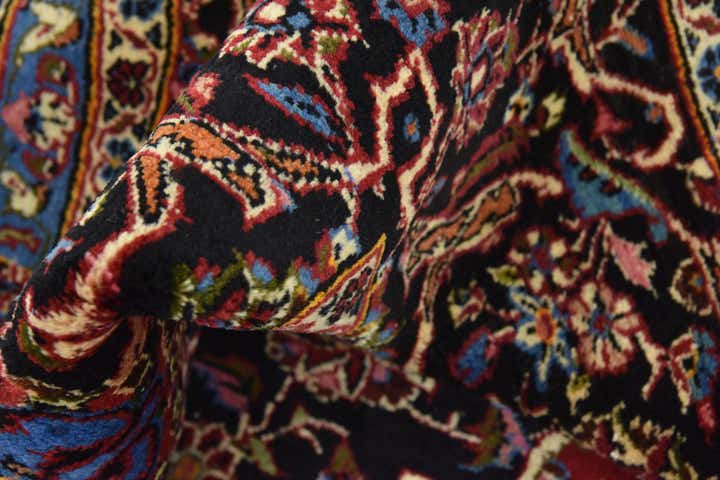 9' 8 x 13' 6 Hand Knotted Kashan Persian Wool Rug
