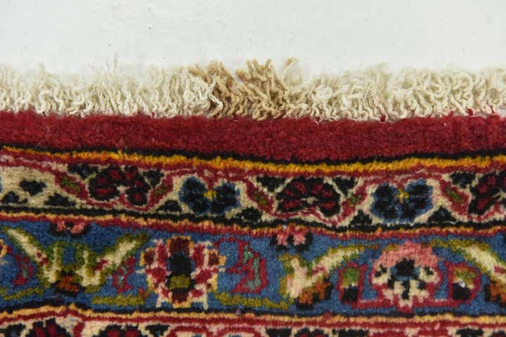 9' 8 x 13' 6 Hand Knotted Kashan Persian Wool Rug
