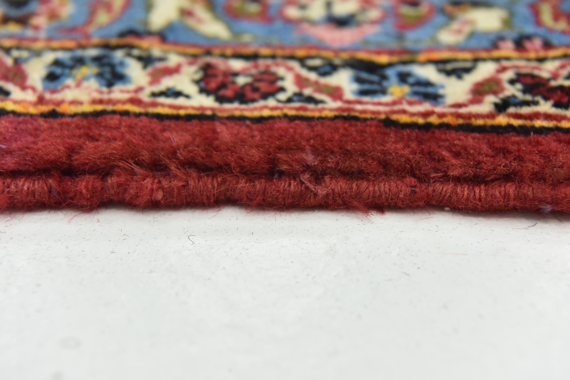 9' 8 x 13' 6 Hand Knotted Kashan Persian Wool Rug