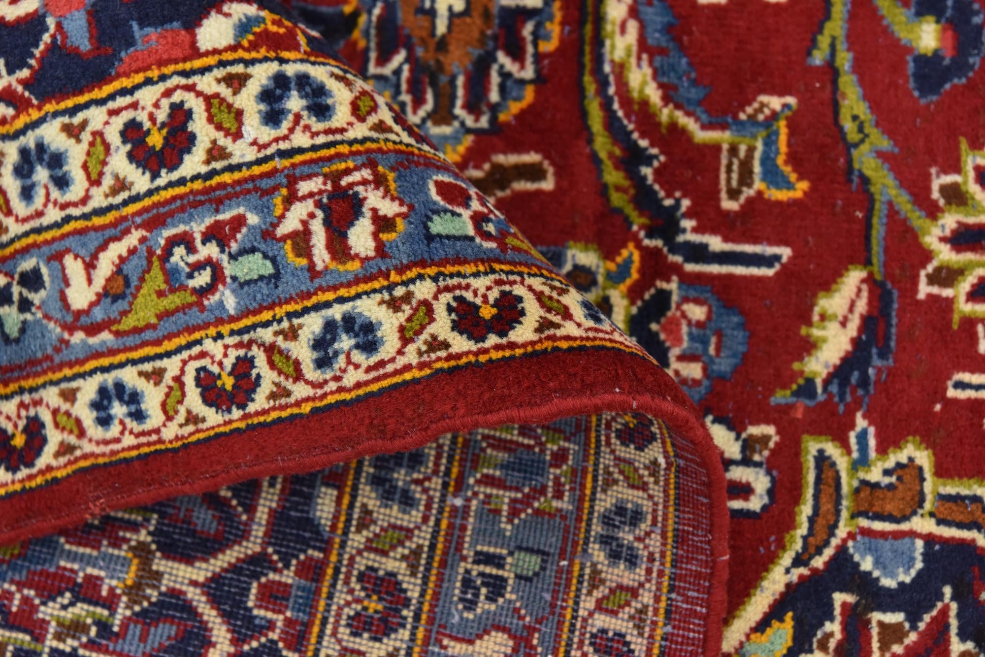 300cm x 400cm Hand Knotted Kashan Persian Wool Rug