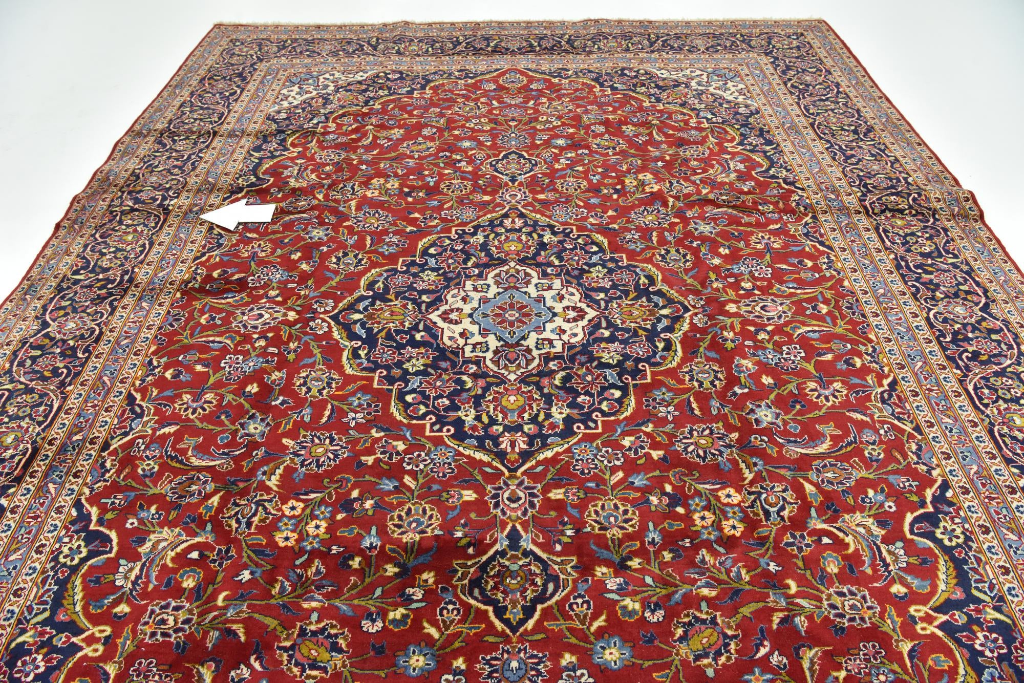 300cm x 400cm Hand Knotted Kashan Persian Wool Rug