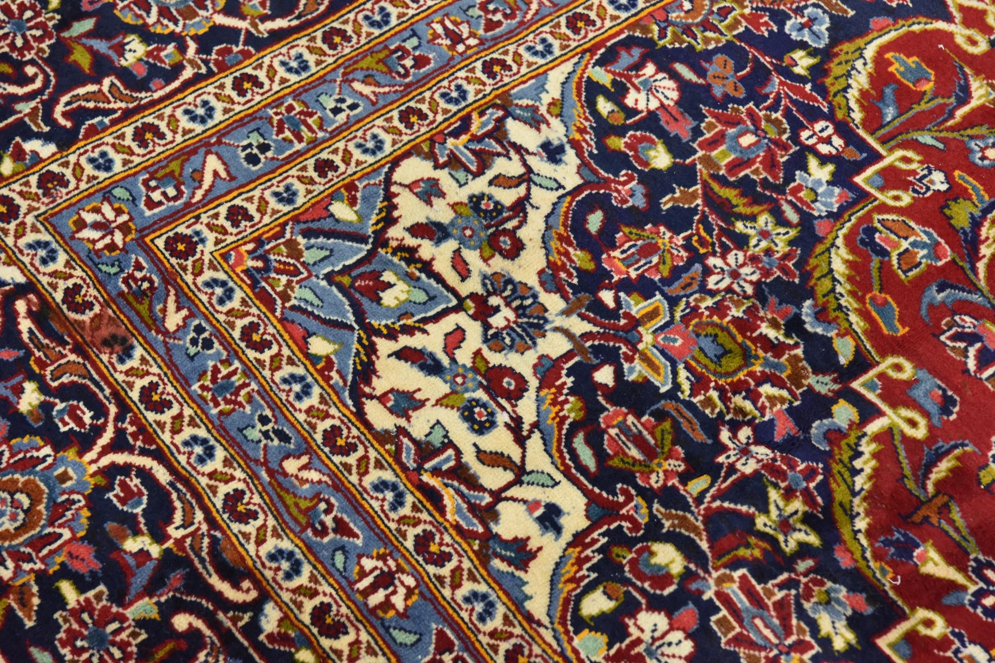 300cm x 400cm Hand Knotted Kashan Persian Wool Rug