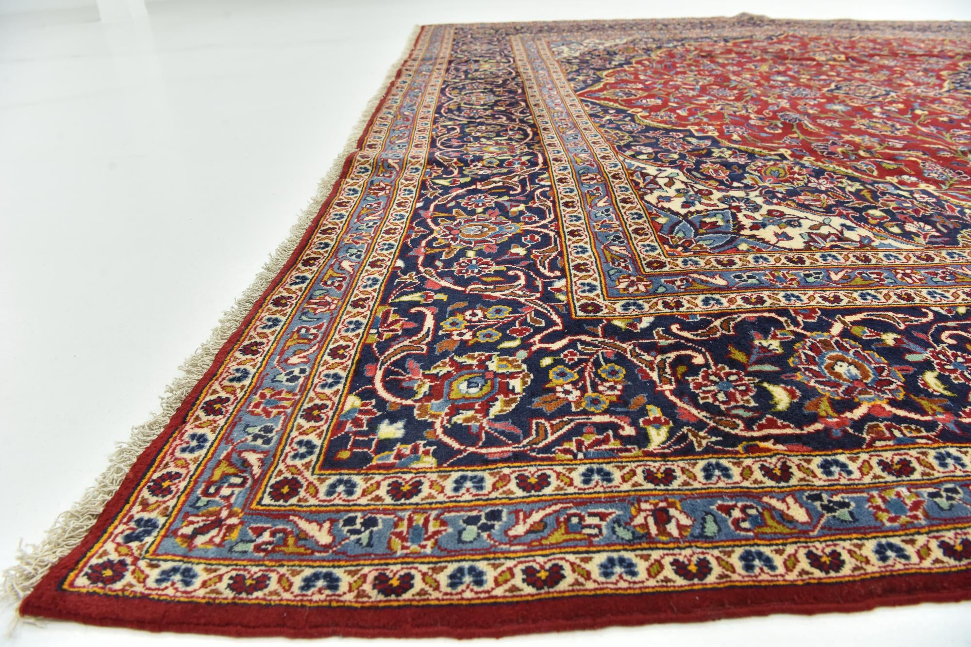 300cm x 400cm Hand Knotted Kashan Persian Wool Rug
