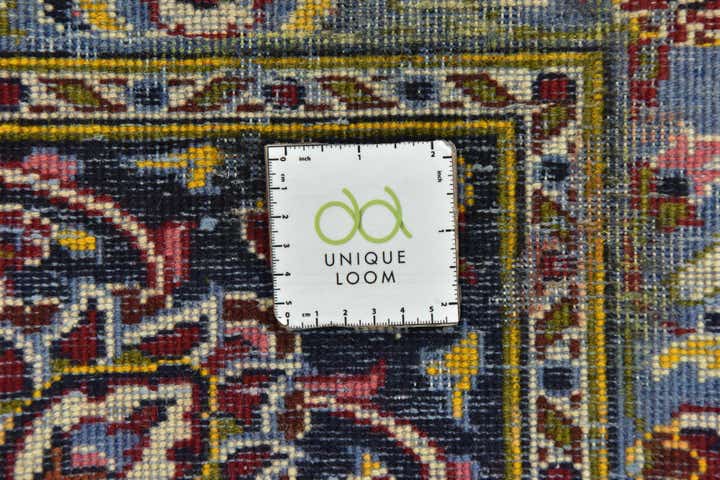 9' 7 x 12' 9 Hand Knotted Kashan Persian Wool Rug
