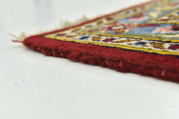 9' 7 x 12' 9 Hand Knotted Kashan Persian Wool Rug