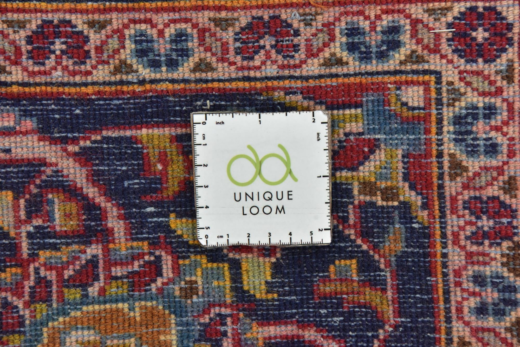 9' 7 x 12' 10 Hand Knotted Kashan Persian Wool Rug