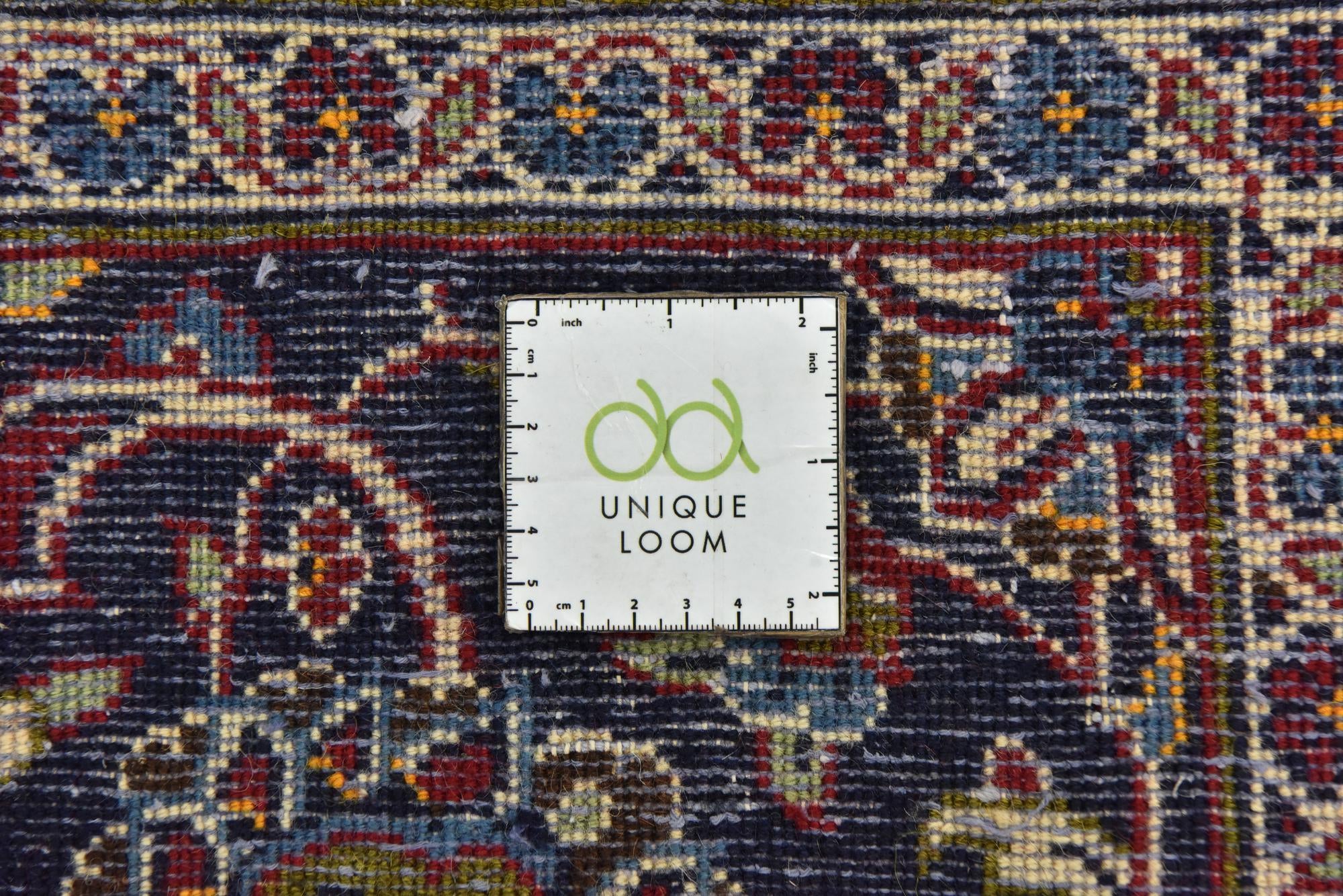 9' 8 x 12' 10 Hand Knotted Kashan Persian Wool Rug