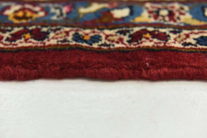 9' 8 x 12' 10 Hand Knotted Kashan Persian Wool Rug