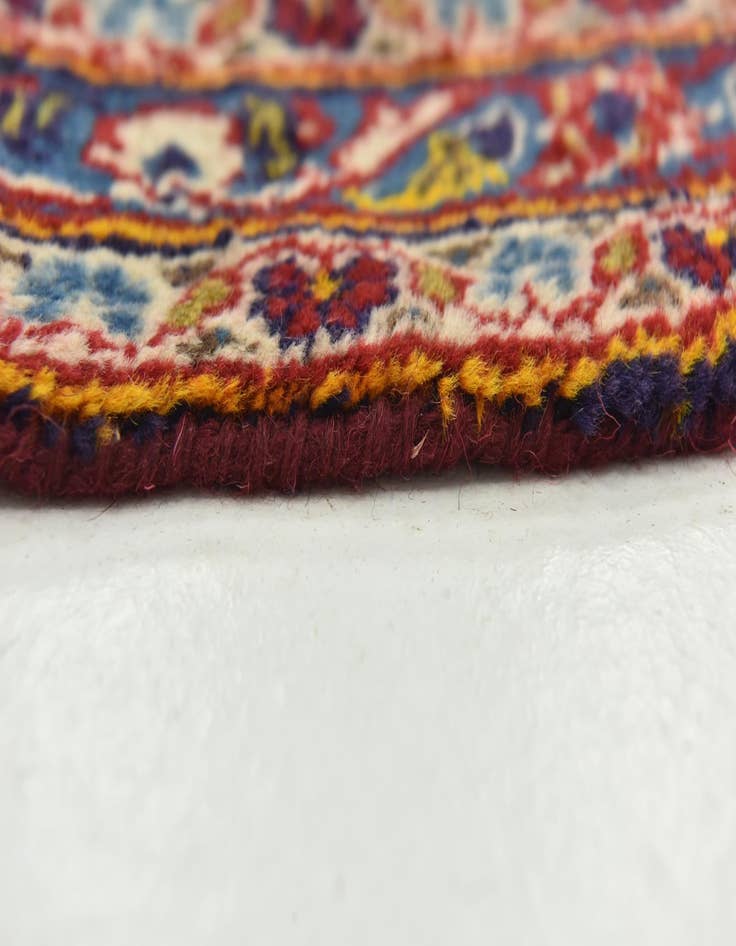 Detail image of 9' 8 x 13' 2  Hand Knotted Kashan Persian Wool Rug