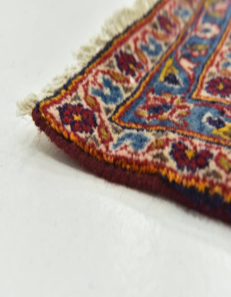 Detail image of 9' 8 x 13' 2  Hand Knotted Kashan Persian Wool Rug